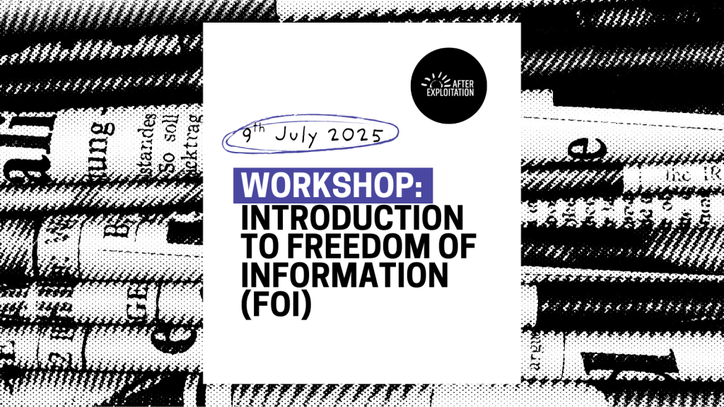 Training workshop: Introduction to Freedom of Information (FOIs), 9th July 2025