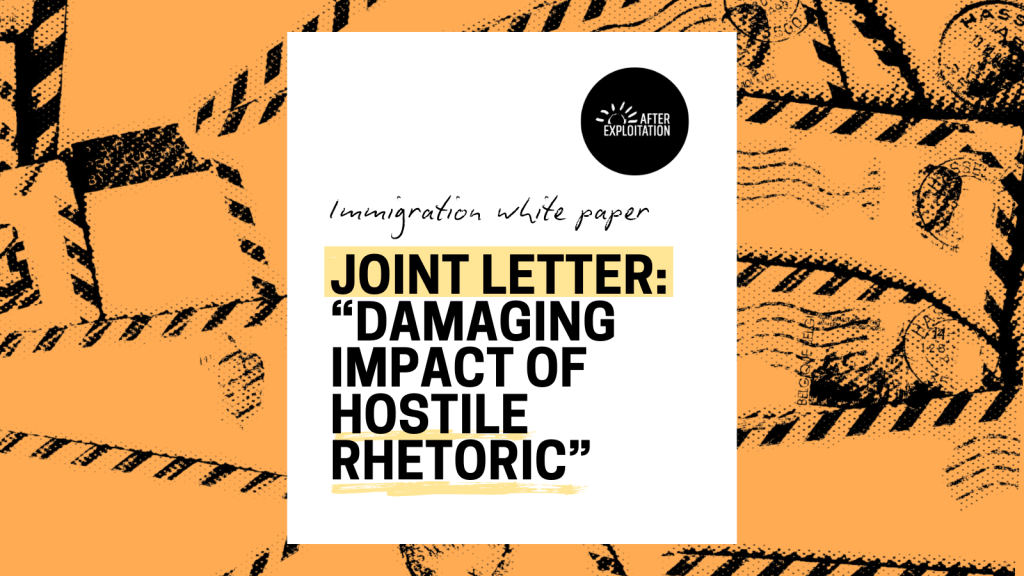 Joint letter on immigration white paper: “Damaging impact of hostile&nbsp;rhetoric”